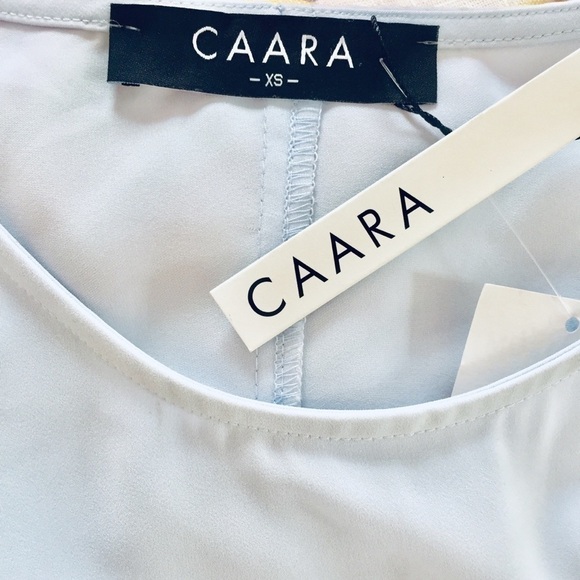 Nordstrom CAARA Short Sleeve Baby Blue Pleated Dropped Waist Relaxed Midi Dress - Picture 9 of 15